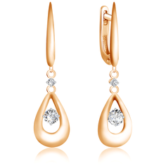 Бронницкий Ювелир Серьги из красного золота Д0268-026666