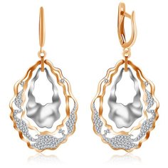 Бронницкий Ювелир Серьги из красного золота Ф7157-2-4670