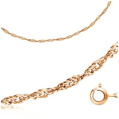 Бронницкий Ювелир Браслет из красного золота 110450227, 18 см, 2.22 г