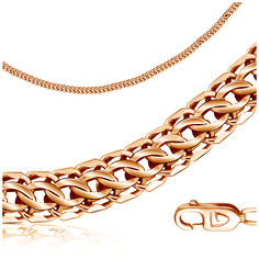 Бронницкий Ювелир Браслет из красного золота 120503221, 17 см, 5.44 г