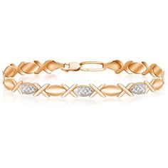 Бронницкий Ювелир Браслет из красного золота 23620029, 16.5 см, 4.72 г