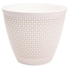 Горшок для цветов со съемным кашпо OSLO диаметр 17 см объем 2,25 л молочный Plast Team