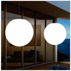 Декоративный подвесной светильник шар Moonlight 80 см 220V White_B Lighthouse