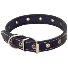 Ошейник кожаный щенячий ширина 15мм обхв.шеи 24-30см Каскад