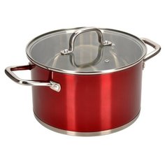 Кастрюля STENDAL 6,3л 24*14см стеклянная крышка Regent Inox
