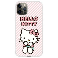 Чехол накладка лицензия Hello Kitty iPhone 12 / 12 Pro, айфон 12 / 12 про c принтом 8 Deppa
