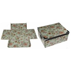 Коробка "Розы" прямоугольный трансф. с лентой 756-030 Русские подарки