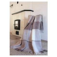 Плед Klippan из новозеландской шерсти "Песочный меланж" 170х210 см