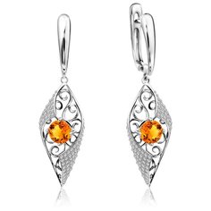 Бронницкий Ювелир Серьги из белого золота D0002786206000