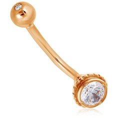 Бронницкий Ювелир Пирсинг из красного золота Ф7157-04-0016