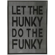KARE Design Постер в рамке Let The Hunky, коллекция "Свободу рабочим" 34*47*2, Бумага, Стекло, Полистирол, Сталь, Черный, Серый
