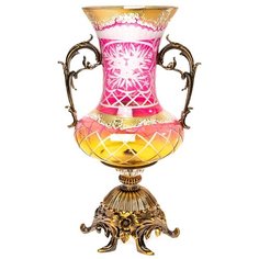 Ваза стеклянная "Imperial Bohemy" 30х21х42см, Glasar ГЛАСАР