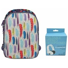 Ранец школьный с двумя отделениями Feathers на молнии. ПСВ Холдинг