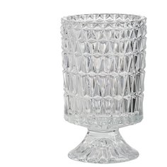 Ваза 11x11x19см, стекло, Glasar ГЛАСАР