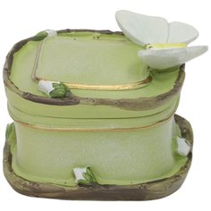 Шкатулка с бабочкой 8x7x5см ГЛАСАР