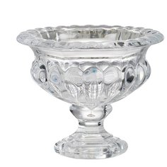 Ваза стеклянная "Crystal" 13х13х11 см, Glasar ГЛАСАР