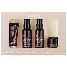Набор средств на основе муцина улитки Mizon Snail miniature SET (4ea foam cleansing 30ml+ snail toner 50ml+ snail essence 50ml+ snail cream 15 gr)