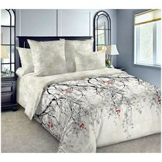 Постельное белье "Ханами 1", перкаль (2 сп с европростыней) Текс Дизайн