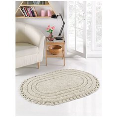 Коврик для ванной "KARNA" кружевной YANA 80x120 см - Стоне