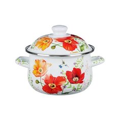VETTA Букет Кастрюля эмалированная, 18см, 2,0л, индукция