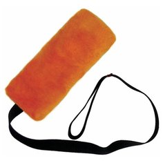 Мягкая игрушка для собак "Шуршик с ручкой", искусственный мех оранжевый, GoSi