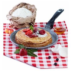 Сковорода блинная Традиция Мрамор литая 22 см