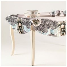 Скатерть овальная "Лесная фея" 150х180 см Myatashop