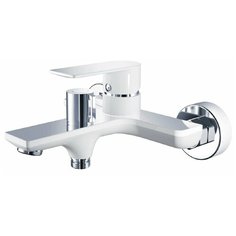 Смеситель Haiba HB60505-8 для ванны, белый хром