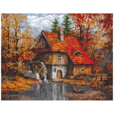 08.003 Набор для вышивания Палитра Водяная мельница, 39х30 см