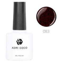 Гель-лак для ногтей ADRICOCO Gel Polish, 8 мл, 083 мерцающая черная роза