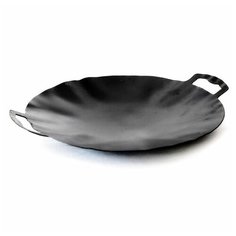 Садж сковорода без подставки, вороненая сталь, 35 см. Стальные решения