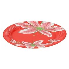 Тарелка диаметр 180 мм., дизайн "Бурбон" бумага 6 шт/уп Мистерия