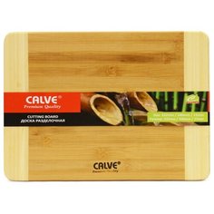 Разделочная доска Calve CL-7038, 28.3х21.5 см, коричневый/бежевый