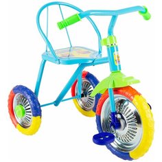 Трехколесный велосипед Озорной ветерок 10" GV-B3-2MX, голубой