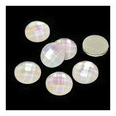 Стразы IDEAL термоклеевые Epoxy HTF-8.15 15 мм цв.белый уп.25шт