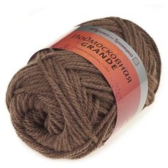 Пряжа для вязания ТРО Подмосковная GRANDE (50% шерсть, 50% акрил) 5х100г/130м цв.0860 древесный Троицкая камвольная фабрика