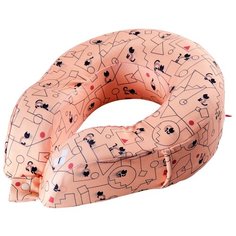 Подушка для шеи ROUTEMARK Мемо Комфорт, Коты и порядок