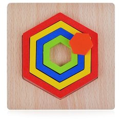 Пазл-вкладыш Щепочка вид 7 (размер рамки 14,5x14,5см)