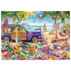 Пазлы 2000 деталей "Тропические каникулы" Trefl