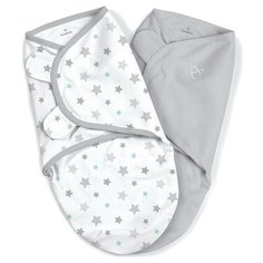 Конверты для пеленания на липучке 2 шт. SwaddleMe Starry Skies, размер S/M Summer Infant