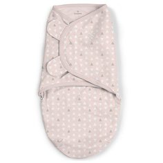 Конверт для пеленания на липучке SwaddleMe Pink Peaks (розовый с белыми треугольниками), размер S/M Summer Infant