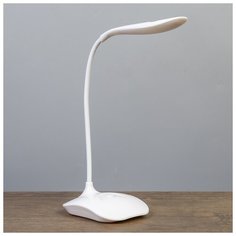 Лампа настольная Risalux "Фонарь", 1 Вт, 14*LED, USB, 3AA, белая, 13*10*42 см
