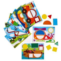 Мозаика с шаблонами «Транспорт» Школа талантов