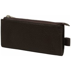 Ключник L с двумя молниями Dimanche "Street Brun" 316, натуральная кожа