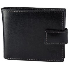 Портмоне с хлястиком Dimanche "Camel" черный 884/K, натуральная кожа