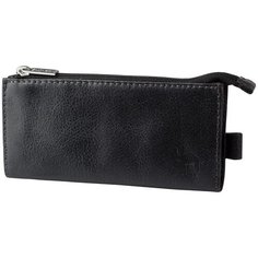 Ключник L с двумя молниями Dimanche "Camel" черный 348/K, натуральная кожа