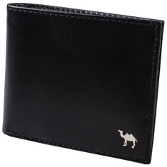 Портмоне без хлястика Dimanche "Camel" премиум черный 955/K, натуральная кожа