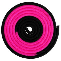 Скакалка гимнастическая Grace Dance утяжеленная, двухцветная, 3 м, 160 г, розовый-черный