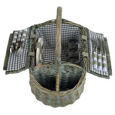 Корзина для пикника Maclay Isabela на 4 персоны