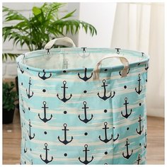 Корзина для игрушек ZABIAKA "Якоря", 40*40*50 см